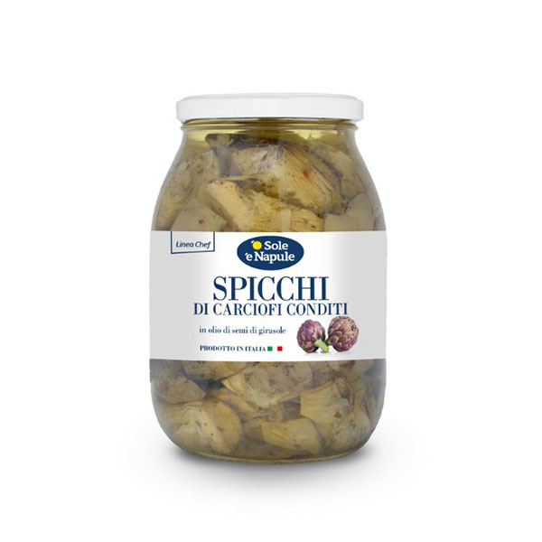Carciofi Spicchi Olio Girasole O Sole E Napule