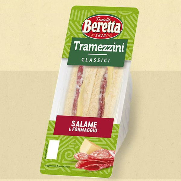 Tramezzino Salame Formaggio Beretta