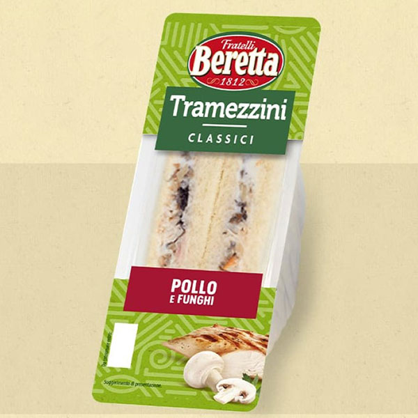Tramezzino Pollo Funghi Beretta