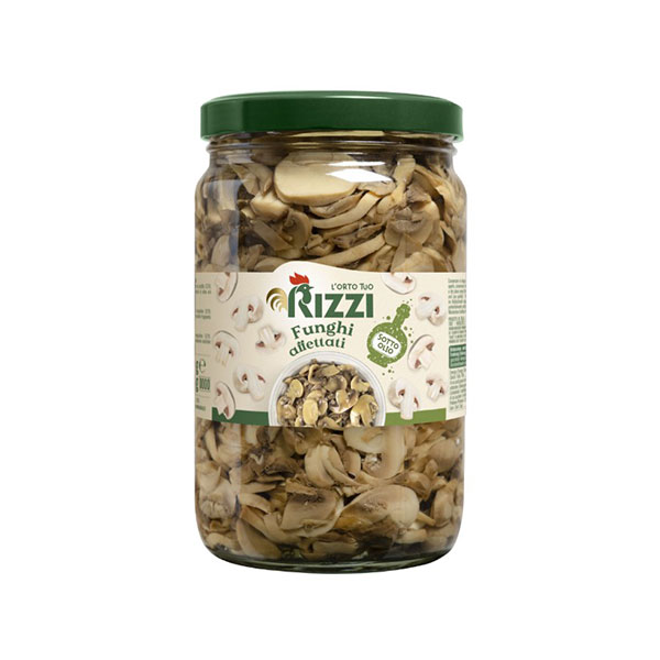 Funghi Affettati Olio Girasole Rizzi